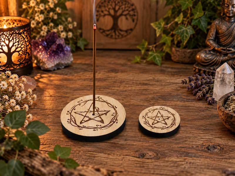 Incensario Pentagrama Hierbas Vikingo